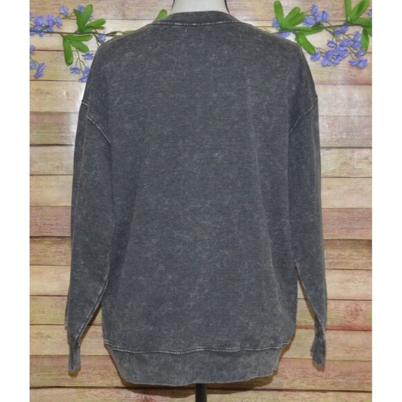 NWT Pretty Rebellious Gray Sweatshirt Size S Graphic Print "Trust The Universe" - Picture 5 of 9